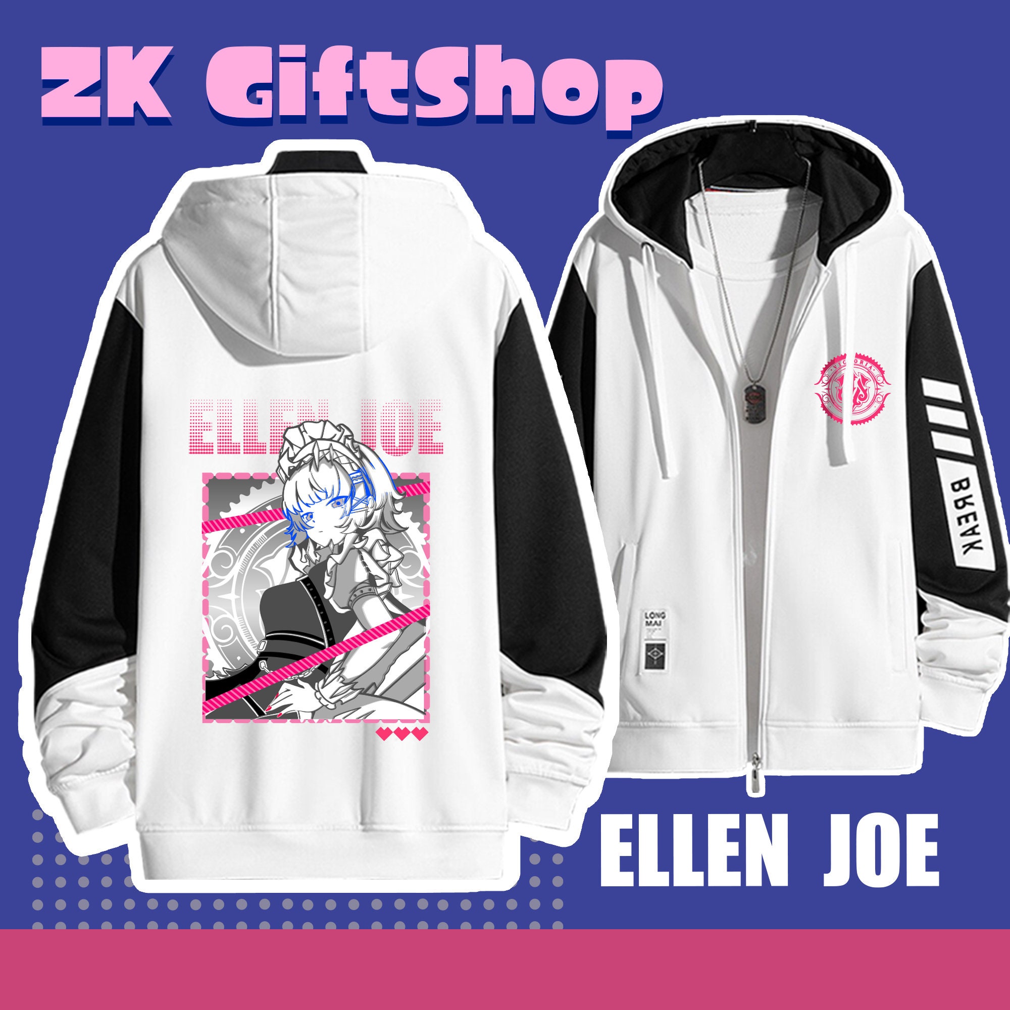 絕區零 艾蓮·喬 手繪連帽衫 春秋舒適外套