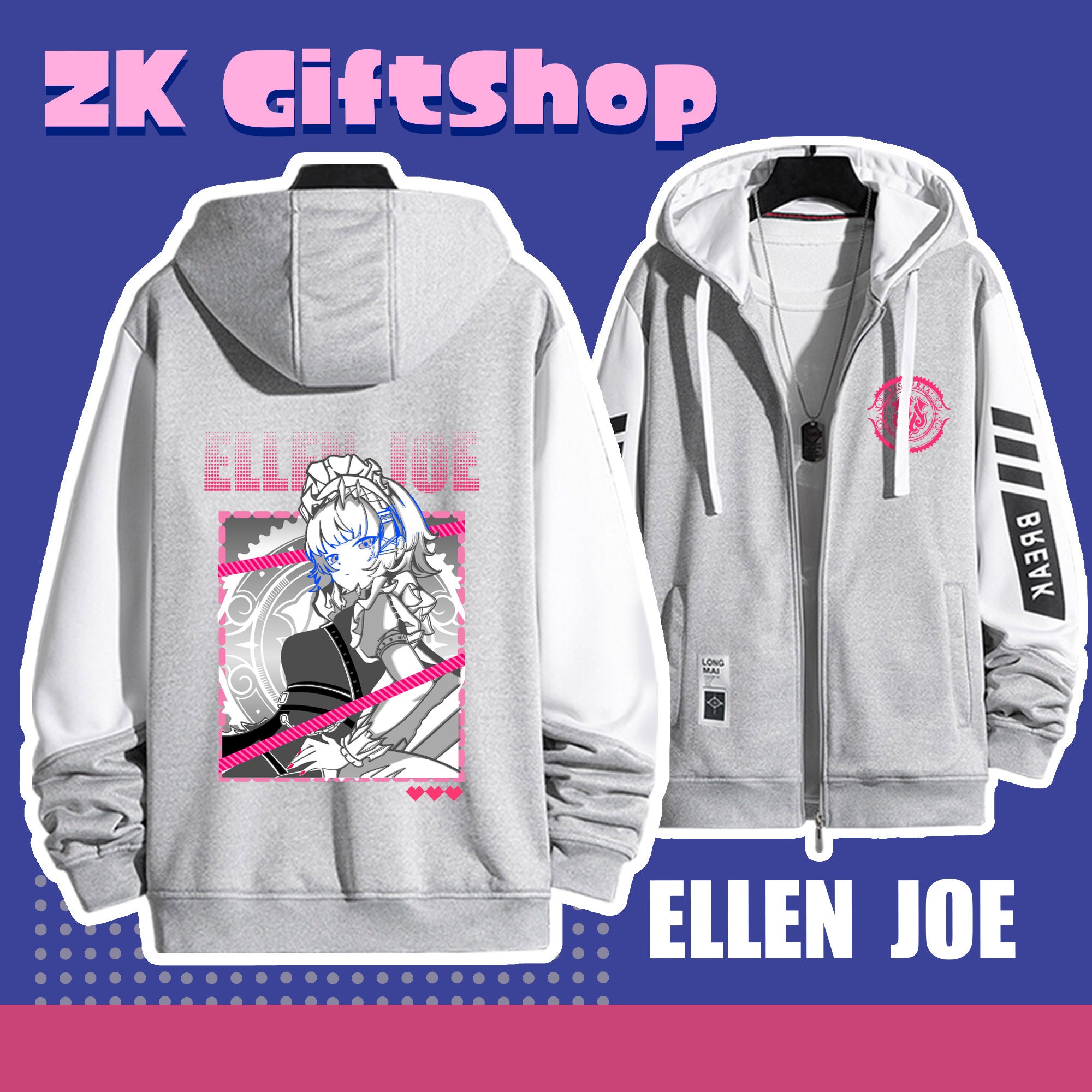 絕區零 艾蓮·喬 手繪連帽衫 春秋舒適外套