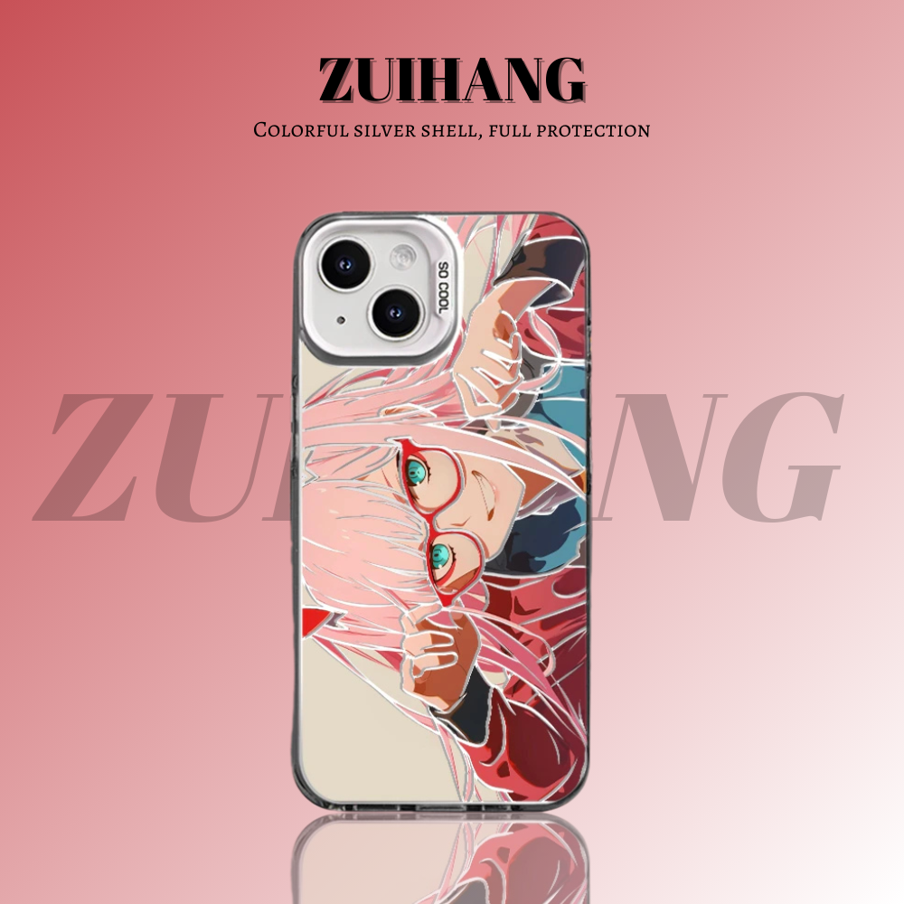 DARLING in the FRANKXX 彩銀線條漸變防摔手機殼