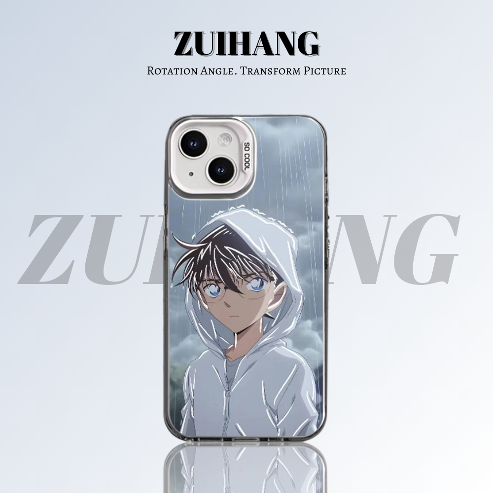 名偵探柯南彩銀線條漸變防摔手機殼-ZUIHANG SHOP