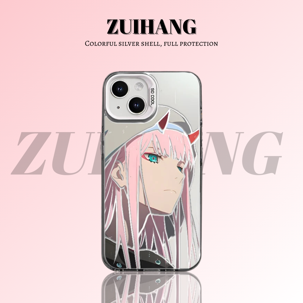 DARLING in the FRANKXX 彩銀線條漸變防摔手機殼