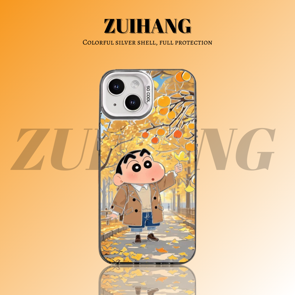 蠟筆小新彩銀防摔手機殼-ZUIHANG SHOP