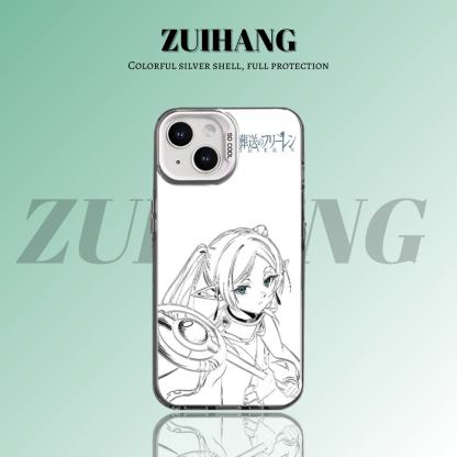 芙莉蓮彩銀線條漸變防摔手機殼-ZUIHANG SHOP