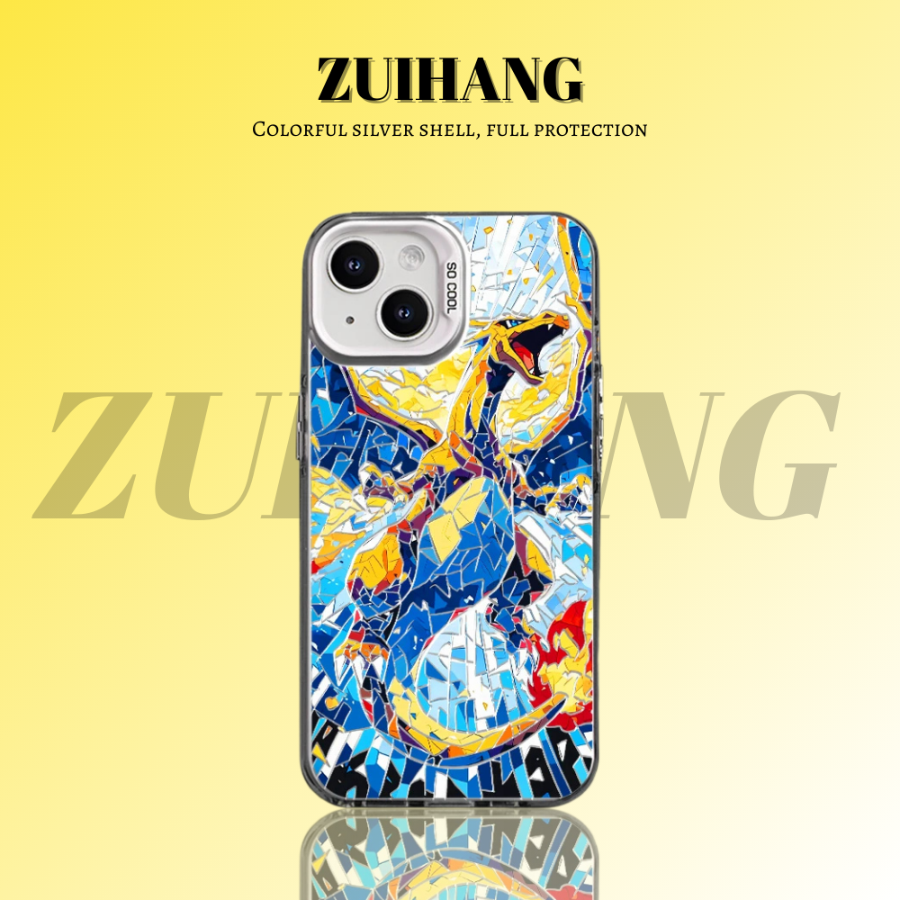 寶可夢彩銀線條漸變防摔手機殼-ZUIHANG SHOP