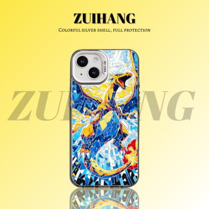 寶可夢彩銀線條漸變防摔手機殼-ZUIHANG SHOP