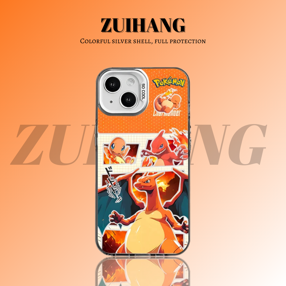 寶可夢彩銀線條漸變防摔手機殼-ZUIHANG SHOP