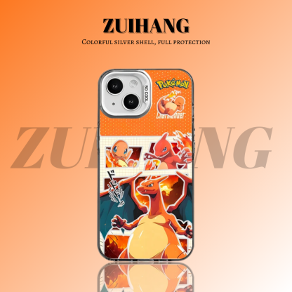 寶可夢彩銀線條漸變防摔手機殼-ZUIHANG SHOP