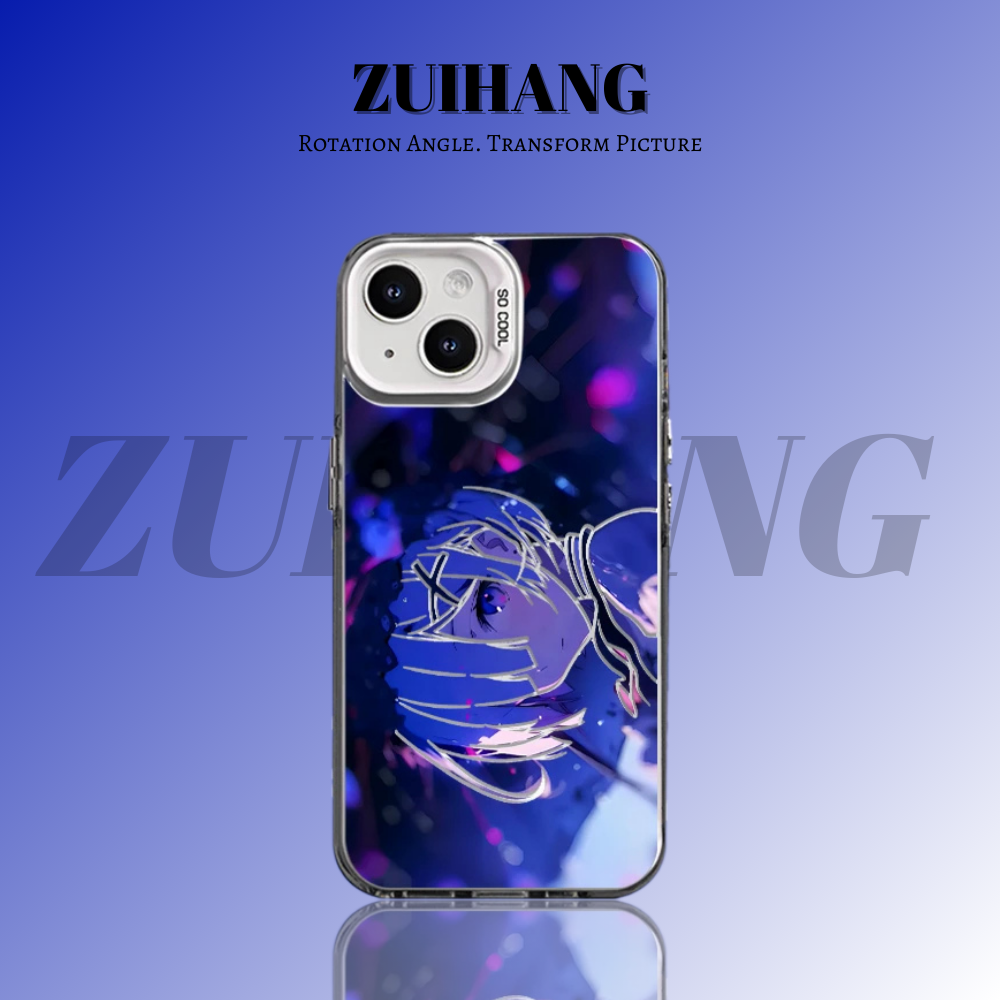 Re:Zero 彩銀線條漸變防摔手機殼-ZUIHANG SHOP