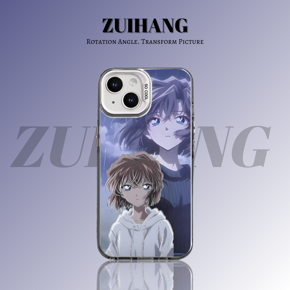 名偵探柯南彩銀線條漸變防摔手機殼-ZUIHANG SHOP