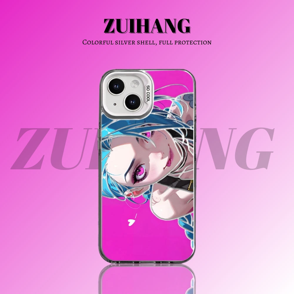 英雄聯盟：奧術彩銀線條漸變防摔手機殼-ZUIHANG SHOP