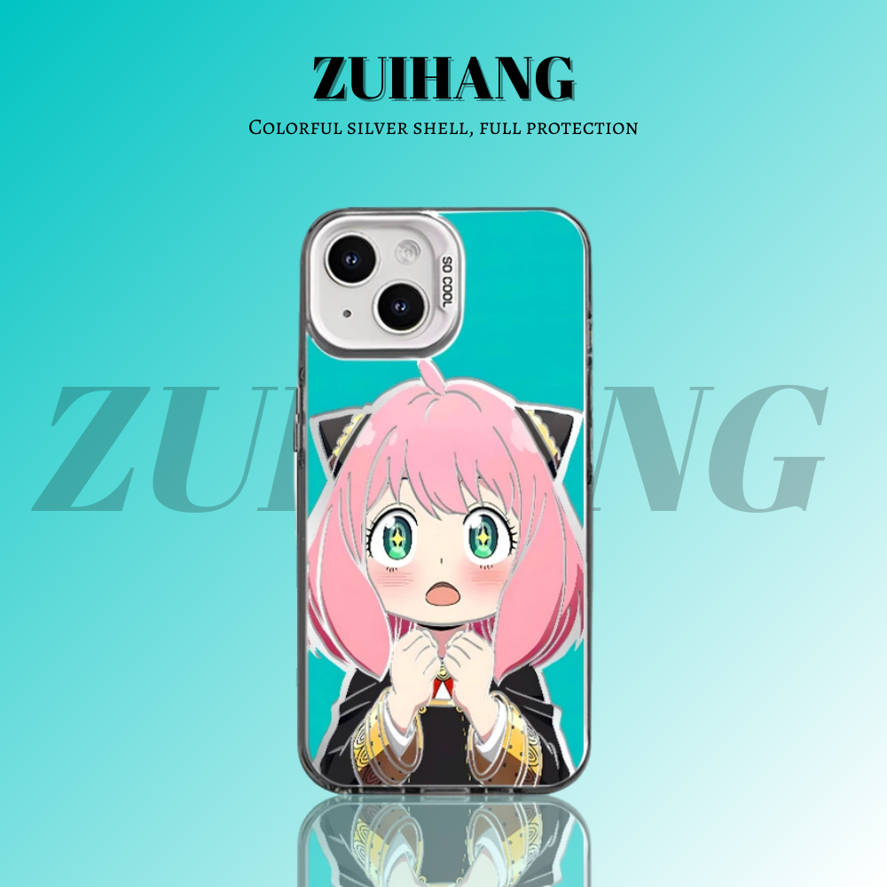 間諜家家酒彩銀線條漸變防摔手機殼-ZUIHANG SHOP
