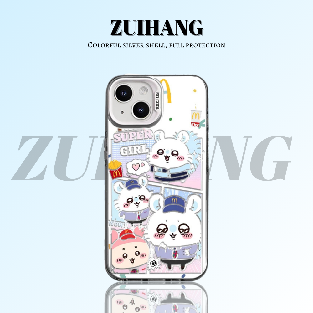 Chiikawa彩銀線條漸變防摔手機殼-ZUIHANG SHOP