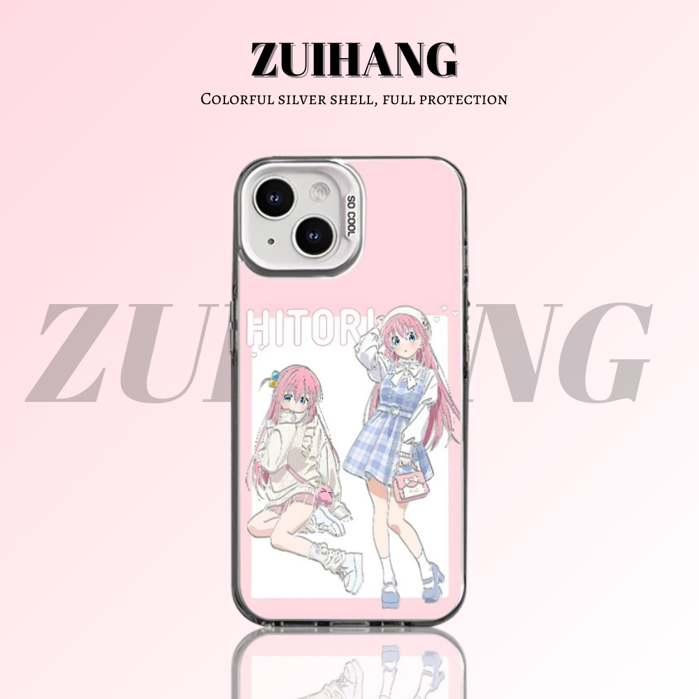 孤獨搖滾彩銀線條漸變防摔手機殼-ZUIHANG SHOP