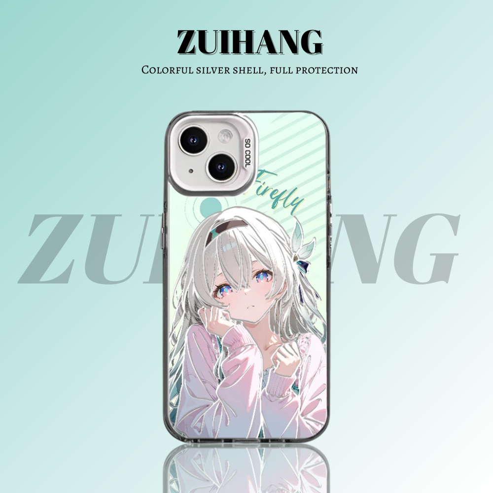 崩壞:星穹鐵道彩銀線條漸變防摔手機殼