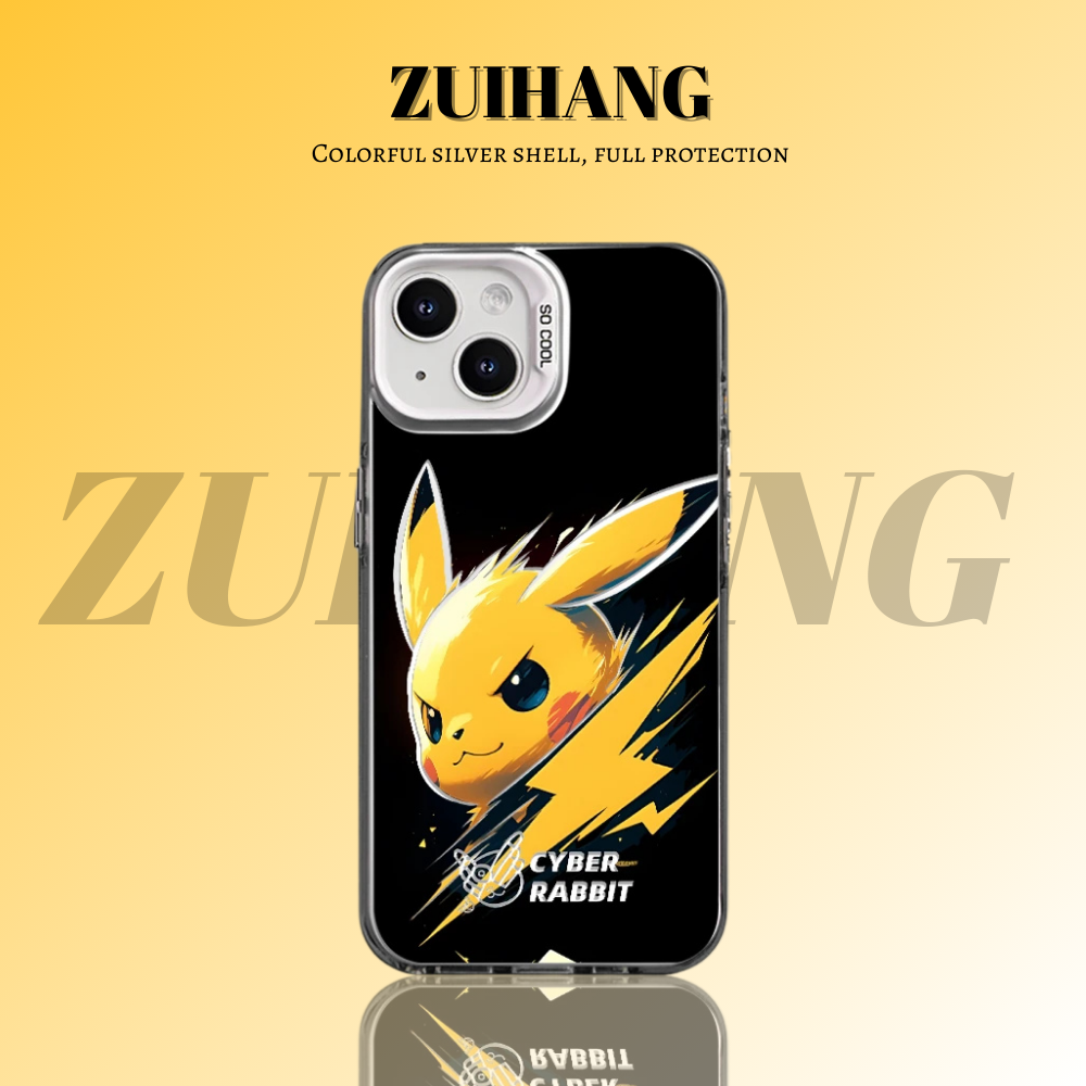 寶可夢彩銀線條漸變防摔手機殼-ZUIHANG SHOP