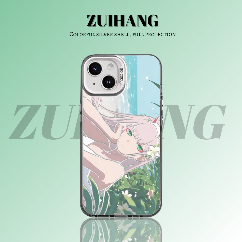 DARLING in the FRANKXX 彩銀線條漸變防摔手機殼
