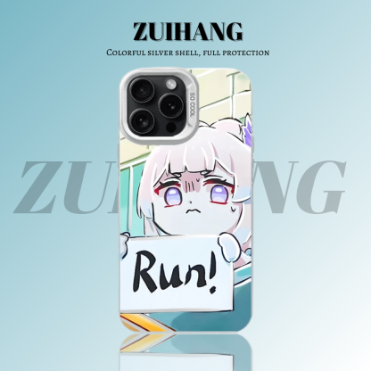 原神彩銀線條漸變防摔手機殼-ZUIHANG SHOP