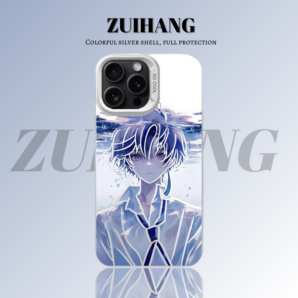 原神彩銀線條漸變防摔手機殼-ZUIHANG SHOP