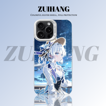 原神彩銀線條漸變防摔手機殼-ZUIHANG SHOP