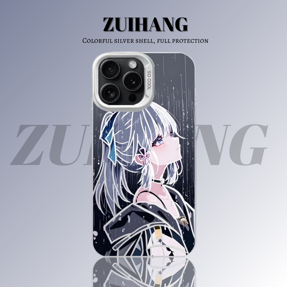 原神彩銀線條漸變防摔手機殼-ZUIHANG SHOP