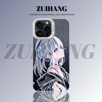 原神彩銀線條漸變防摔手機殼-ZUIHANG SHOP