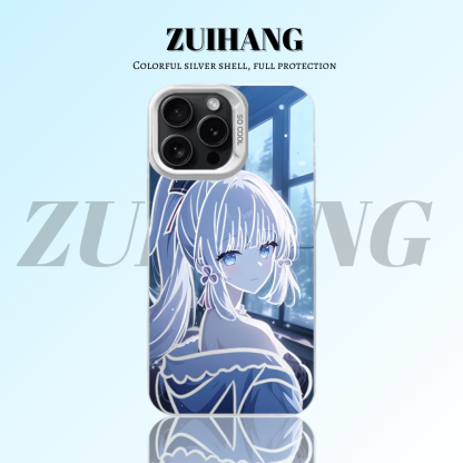 原神彩銀線條漸變防摔手機殼-ZUIHANG SHOP
