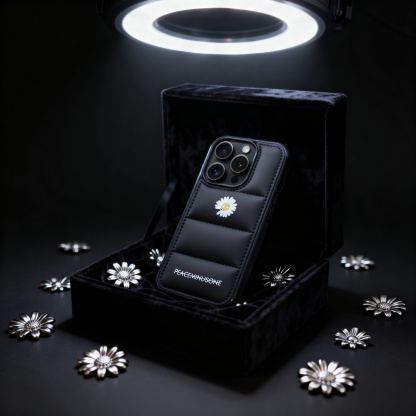 潮牌權志龍雛菊羽絨服手機殼