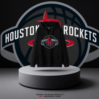 休士頓火箭隊印花連帽衛衣