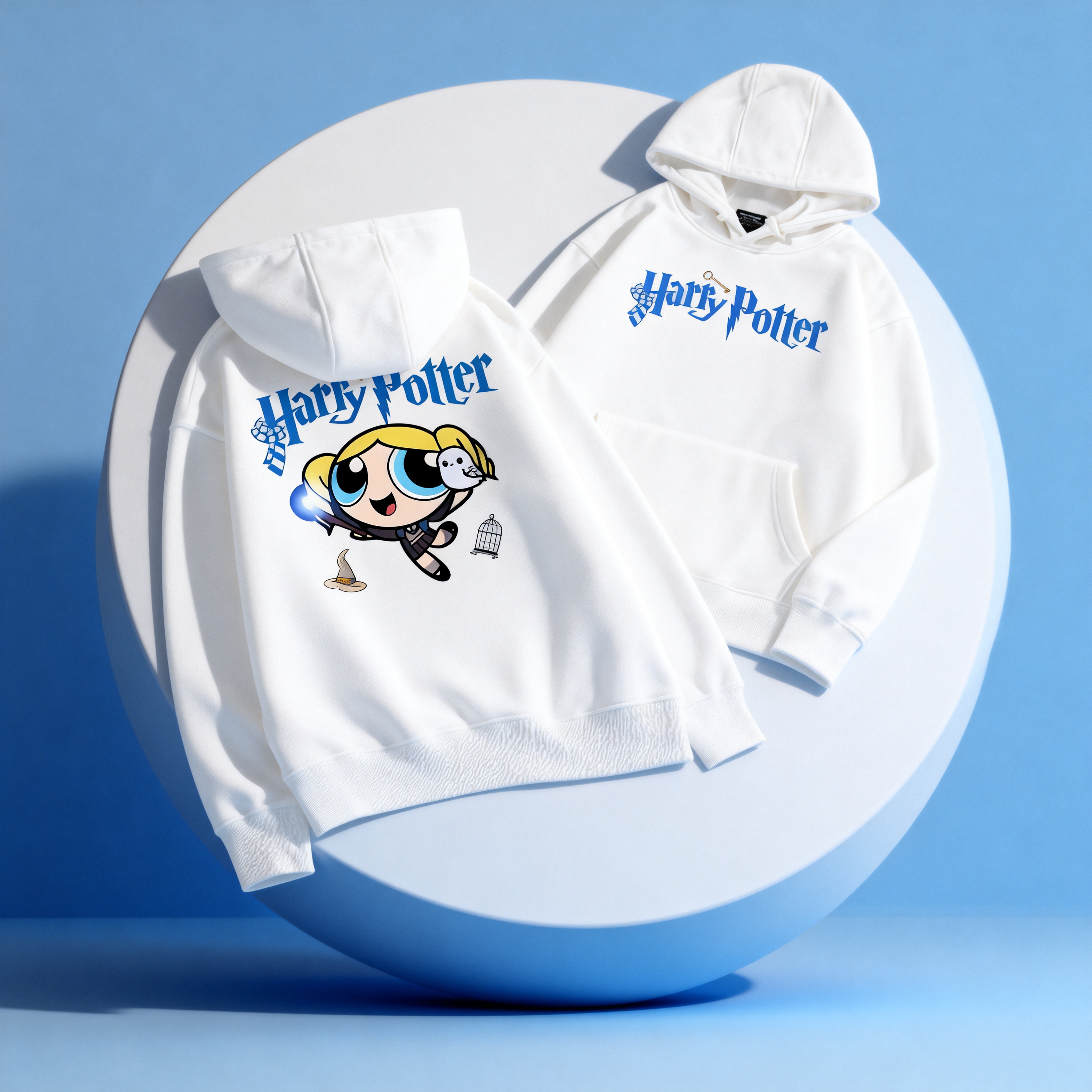 飛天小女警聯名哈利波特連帽衛衣