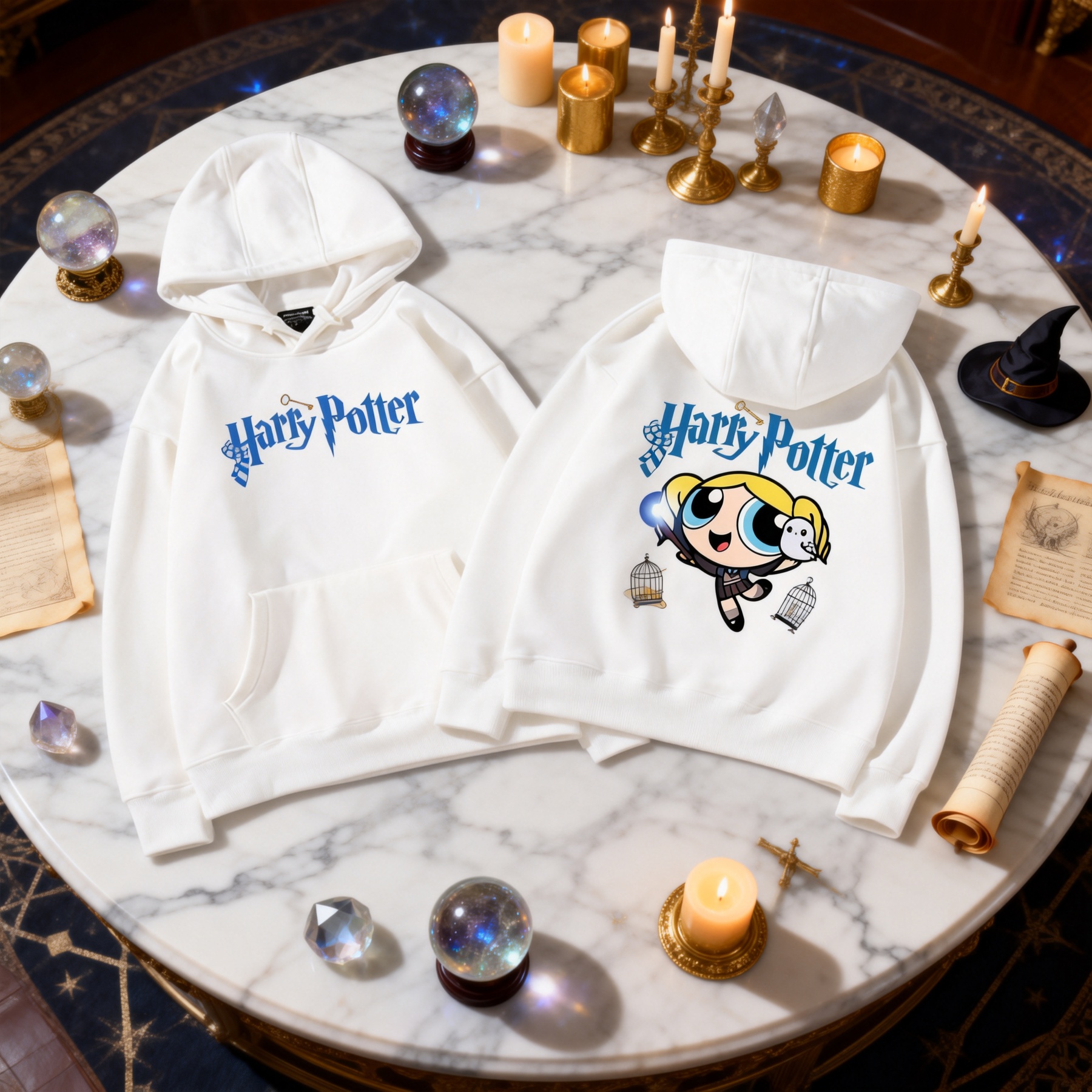 飛天小女警聯名哈利波特連帽衛衣