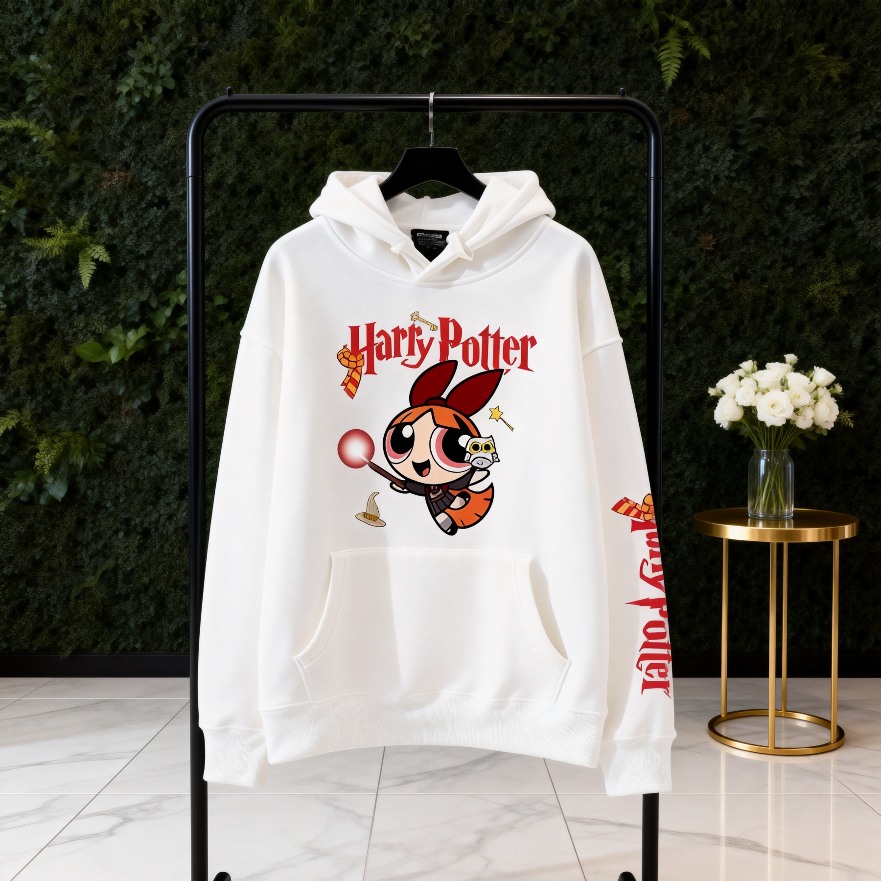 飛天小女警聯名哈利波特連帽衛衣