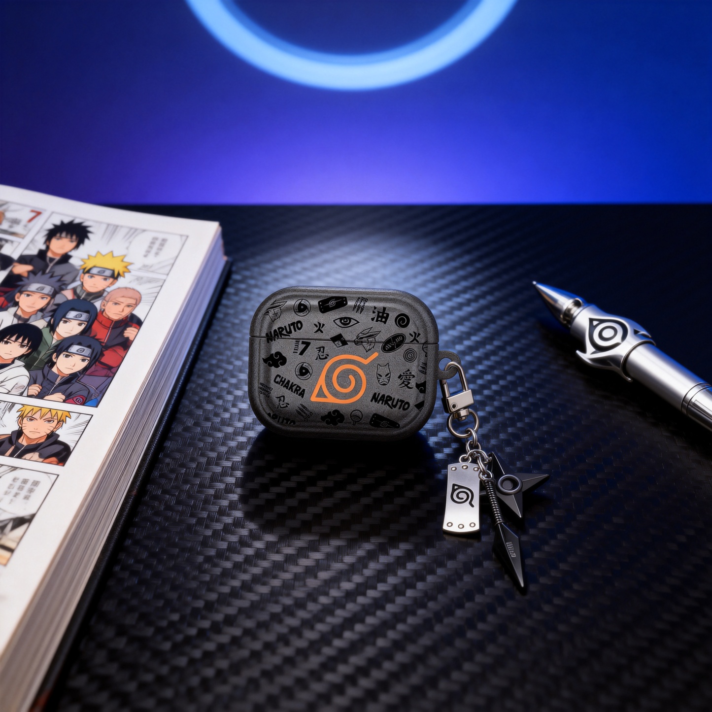 火影忍者標高級灰 Airpods耳機保護殼