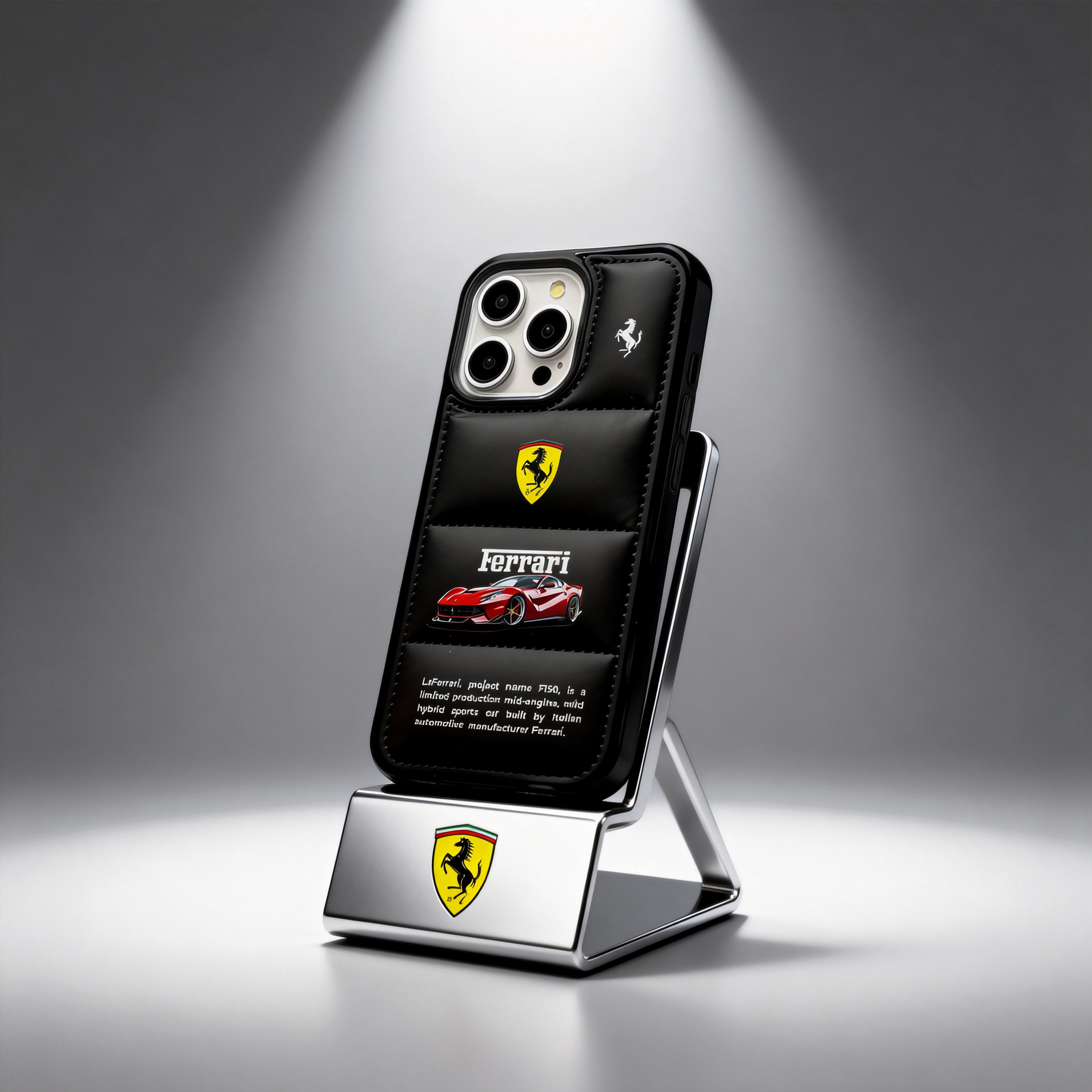 潮牌法拉利紅色跑車羽絨服手機殼