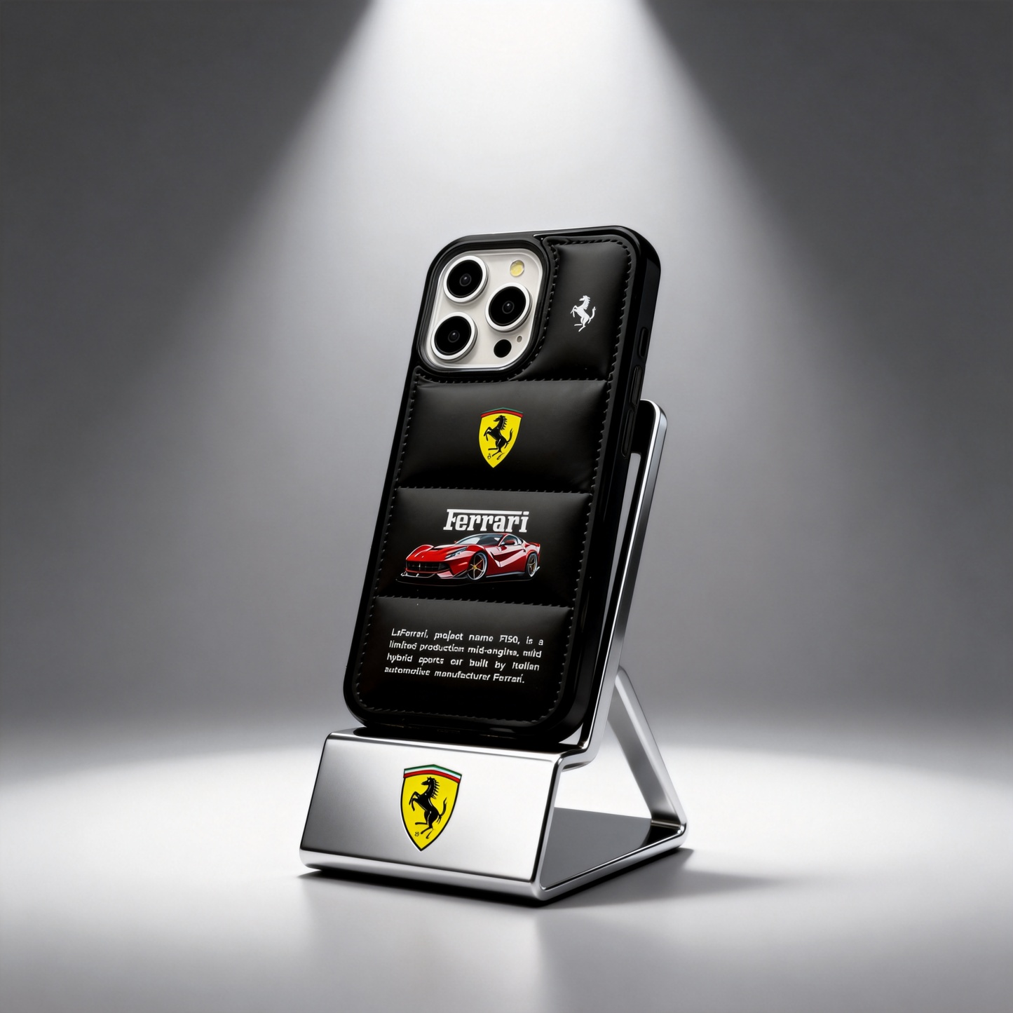 潮牌法拉利紅色跑車羽絨服手機殼