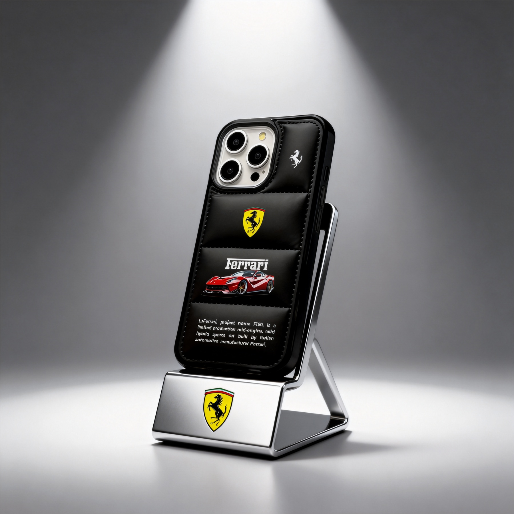 潮牌法拉利紅色跑車羽絨服手機殼