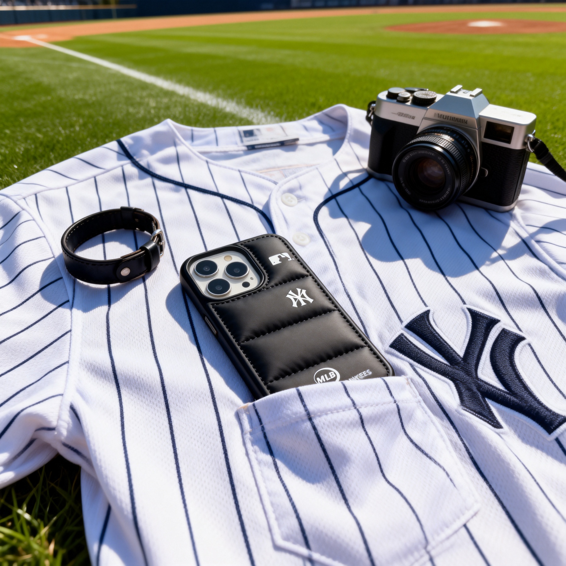 潮牌MLB羽絨服手機殼