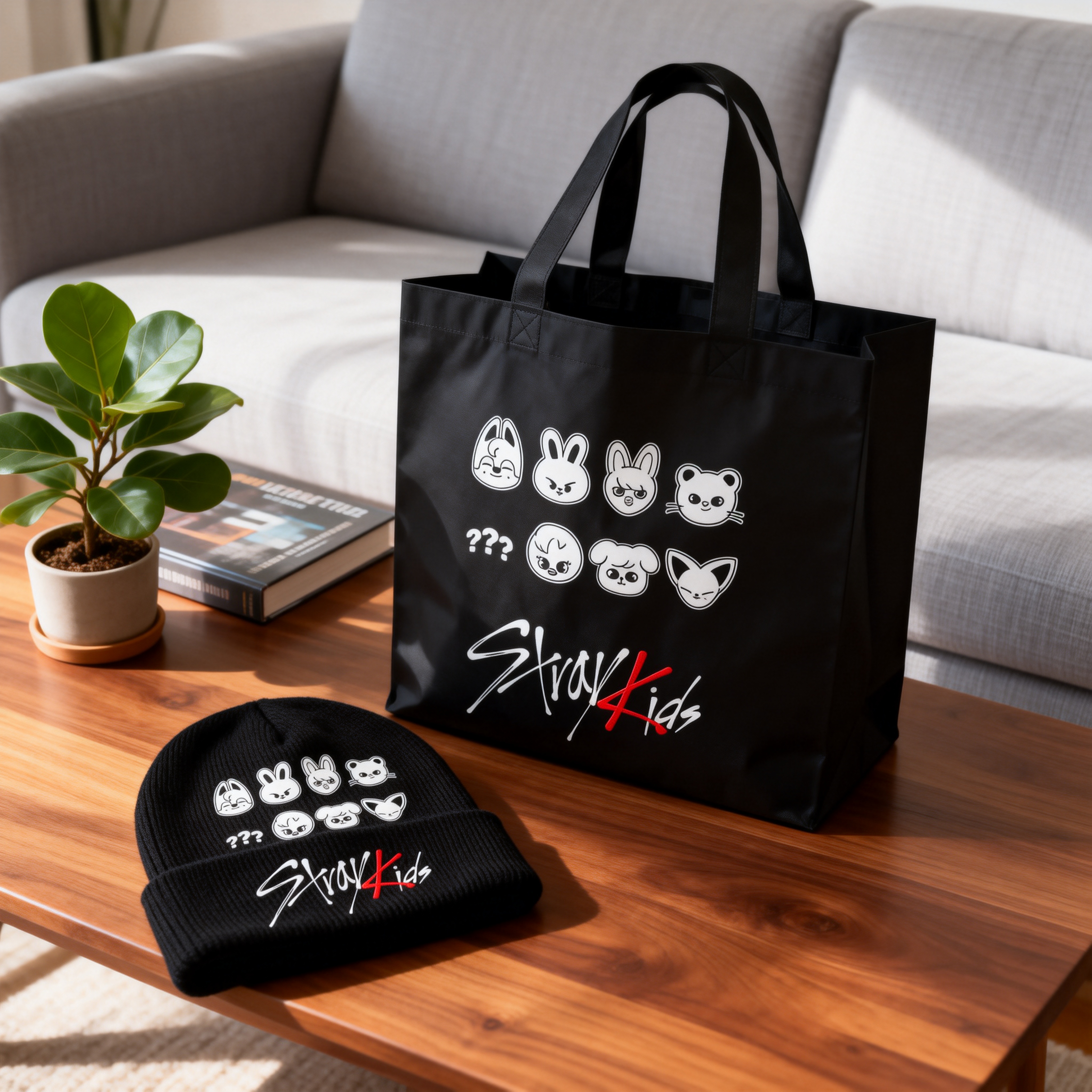 Stray Kids 應援週邊 時尚字母款針織帽