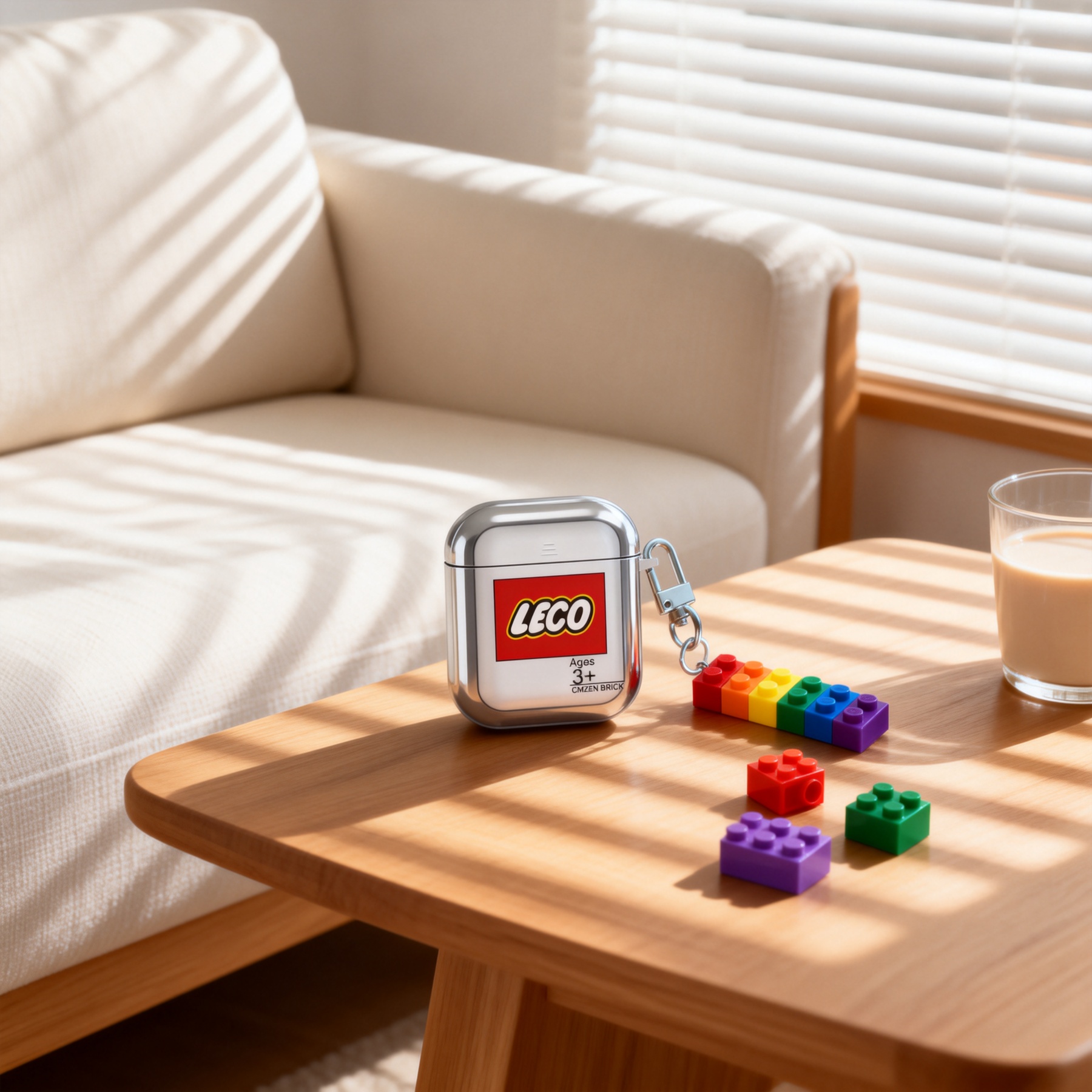 創意個性積木電鍍Airpods耳機保護殼