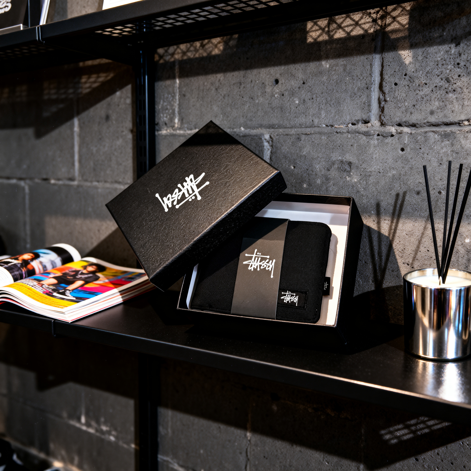 斯圖西潮牌皮夾 潮牌牛津布短版錢包