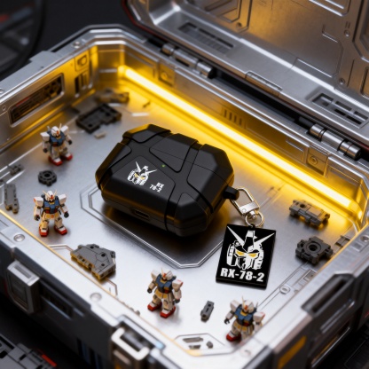 機動戰士鋼彈隕石紋AirPods耳機保護殼