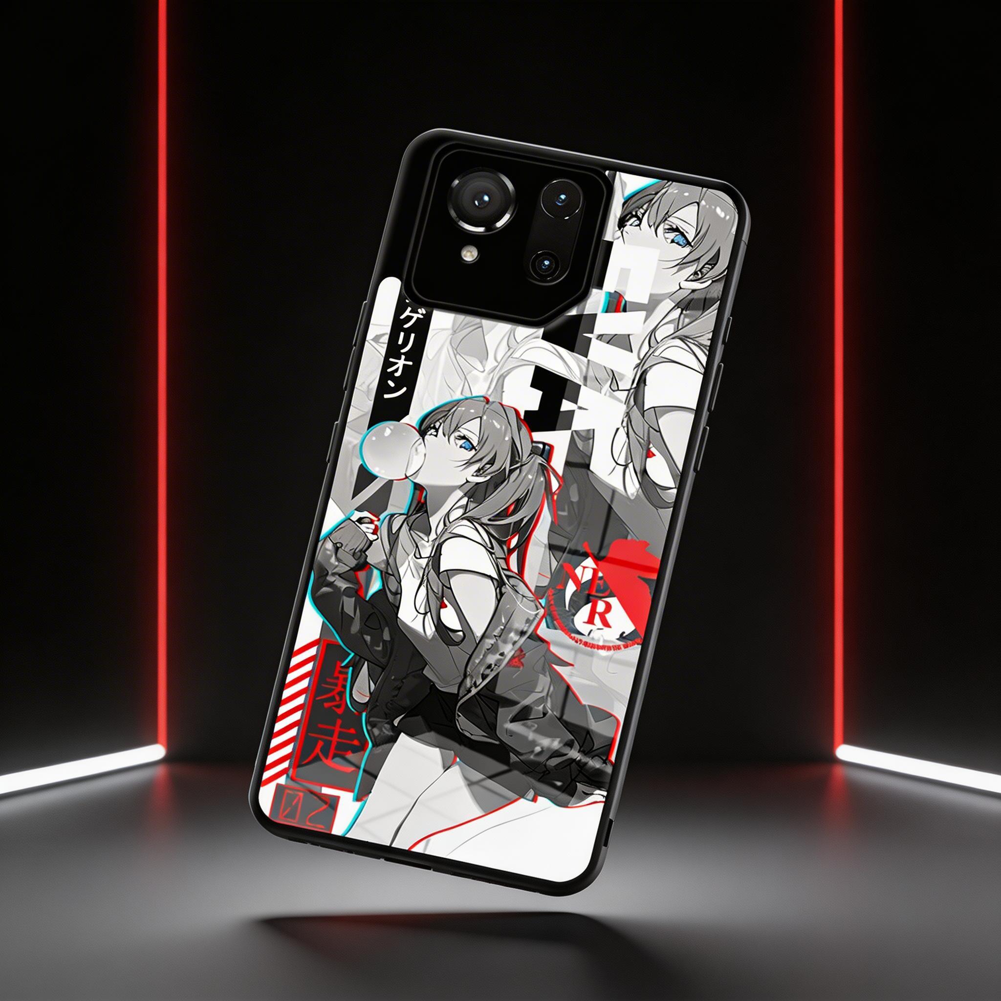 ROG新世紀福音戰士鋼化玻璃手機殼