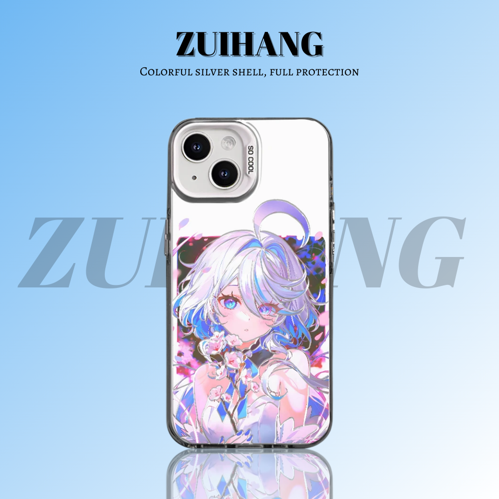 原神彩銀線條漸變防摔手機殼-ZUIHANG SHOP