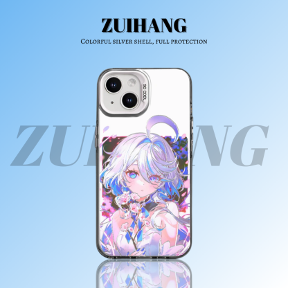 原神彩銀線條漸變防摔手機殼-ZUIHANG SHOP