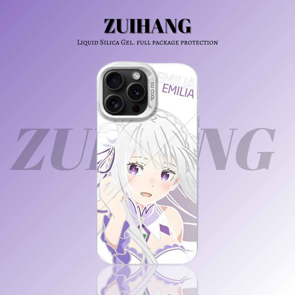 Re:Zero 彩銀線條漸變防摔手機殼-ZUIHANG SHOP