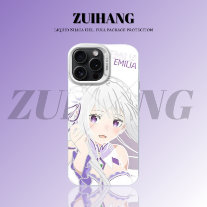 Re:Zero 彩銀線條漸變防摔手機殼-ZUIHANG SHOP