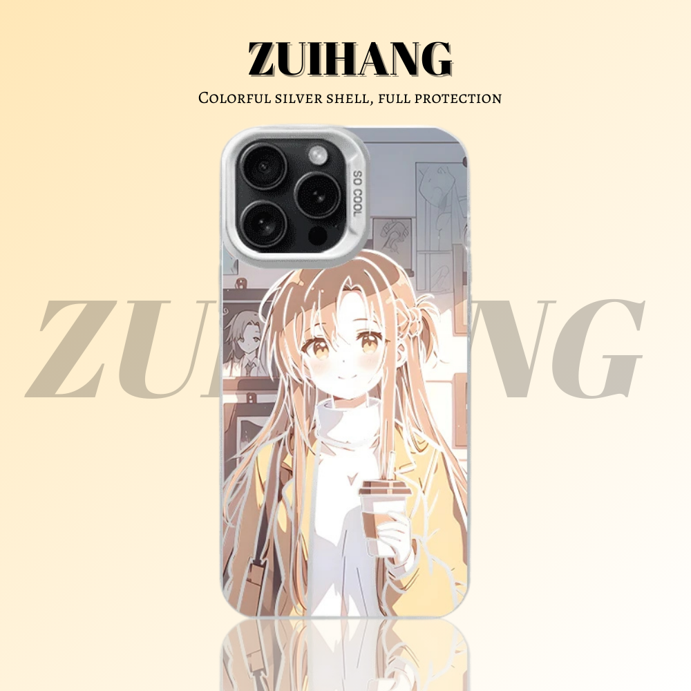 刀劍神域彩銀線條漸變防摔手機殼-ZUIHANG SHOP
