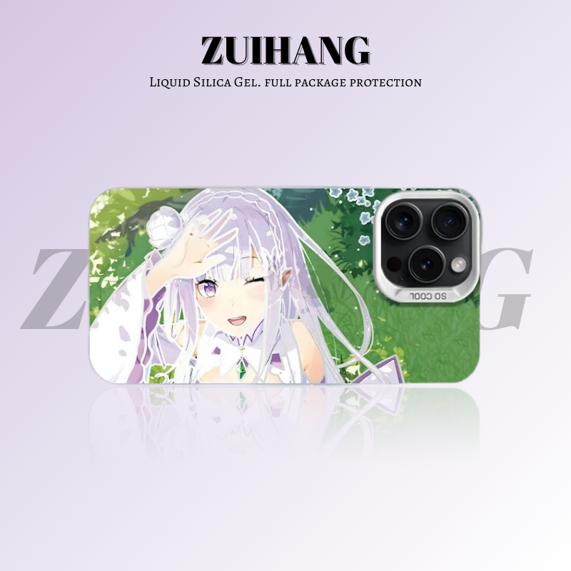 Re:Zero 彩銀線條漸變防摔手機殼-ZUIHANG SHOP