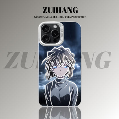 名偵探柯南彩銀線條漸變防摔手機殼-ZUIHANG SHOP