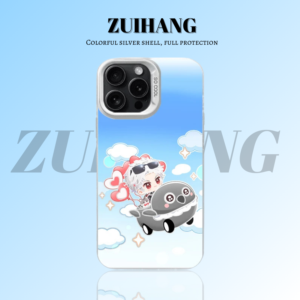戀與深空彩銀線條漸變防摔手機殼-ZUIHANG SHOP