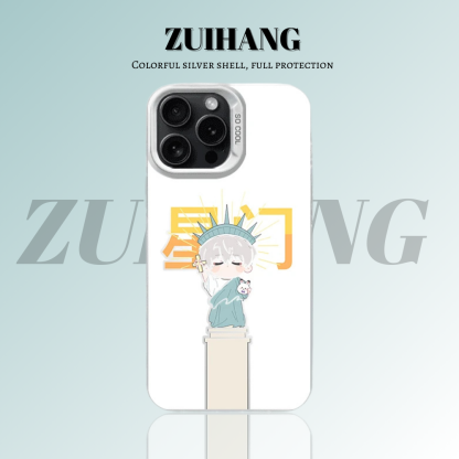 戀與深空彩銀線條漸變防摔手機殼-ZUIHANG SHOP